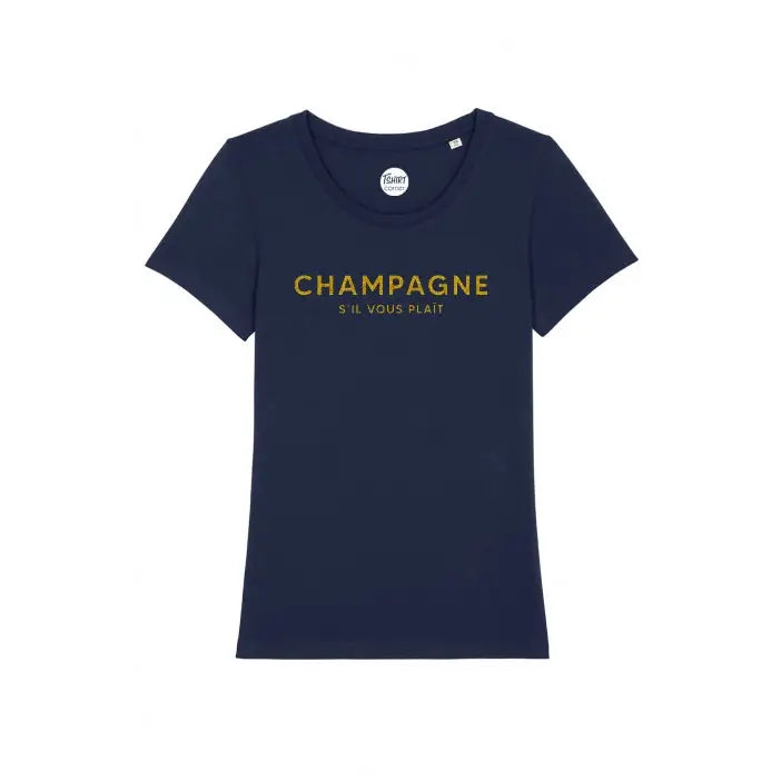 T-Shirt Femme - Champagne S'il vous plaît - Glitter