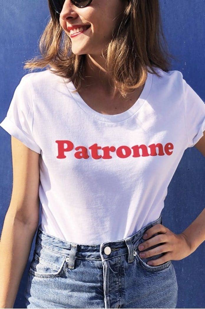 T-Shirt Femme - Patronne - Velours Rouge